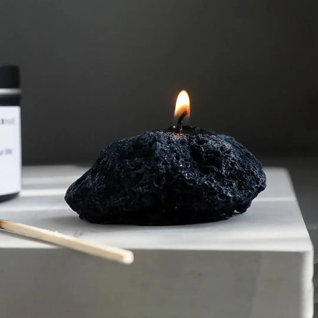 Essência da Terra - Vela Aromaterapia em Formato de Pedra, Elevando seu Ambiente para uma Experiência Zen