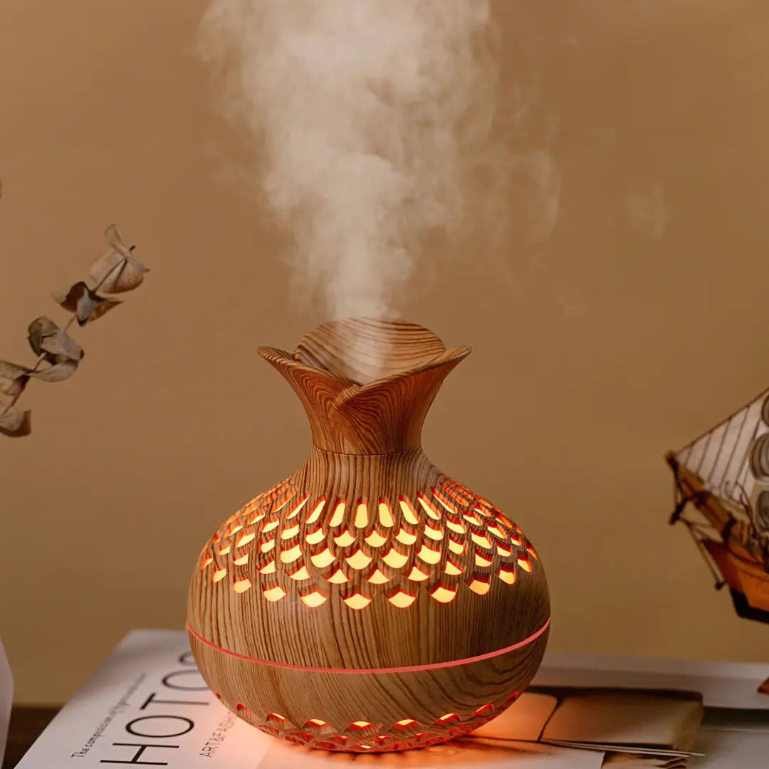 FloralZen - Difusor Aromático para Florescer seu Ambiente com Aromas Naturais e Relaxantes