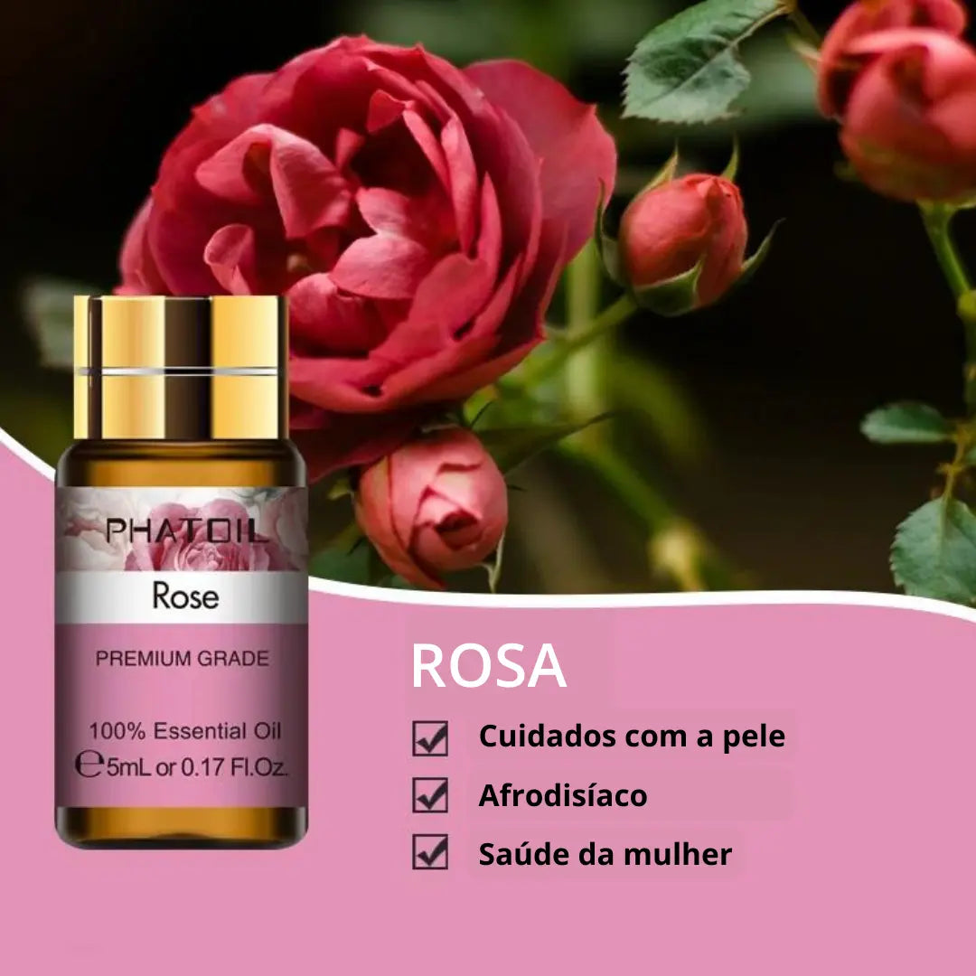 ZenOil - Óleo Essencial Premium 5ml - Rosa