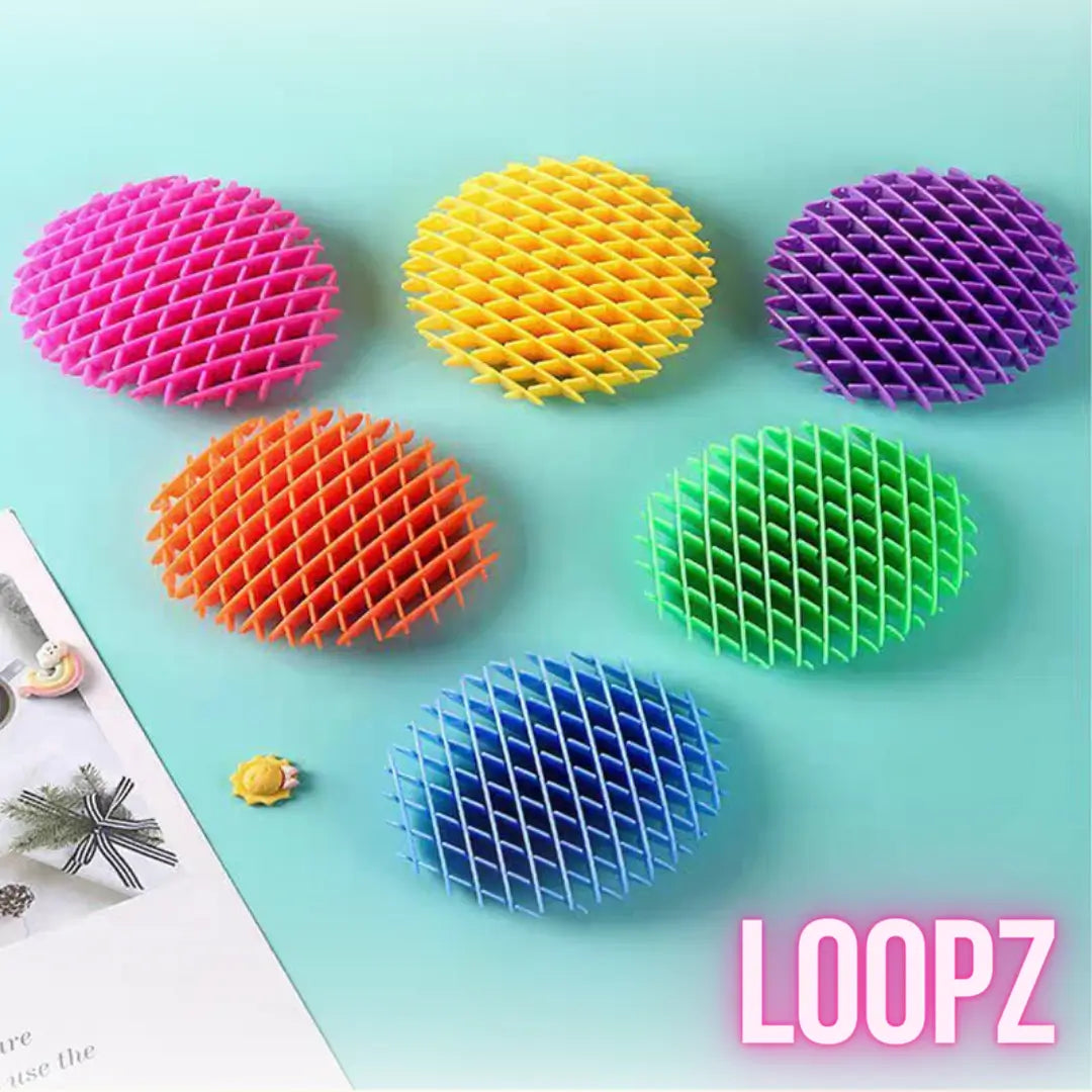 Loopz - Brinquedo Minhoca Sensorial Futurístico – Relaxamento e Criatividade! (1 Unid.)
