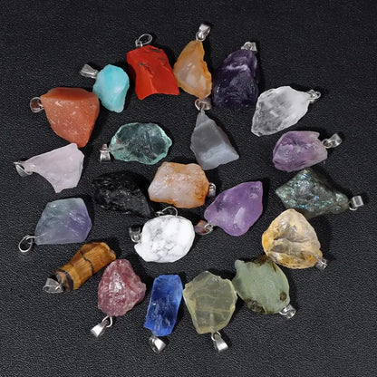 Belezas da Terra - Kit com 5 Pingentes de Pedras Naturais
