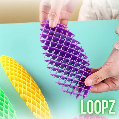 Loopz - Brinquedo Minhoca Sensorial Futurístico – Relaxamento e Criatividade! (1 Unid.)